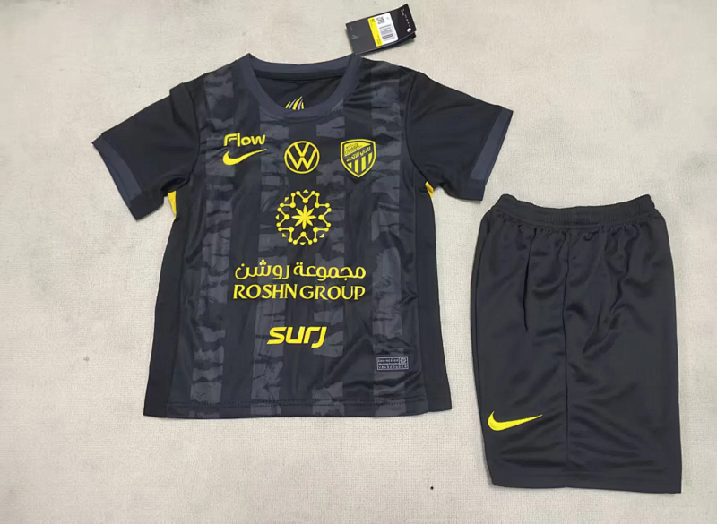 Niño_kids kit 25-26 Al-Ittihad Club(Jeddah) third soccer jersey size 16-28